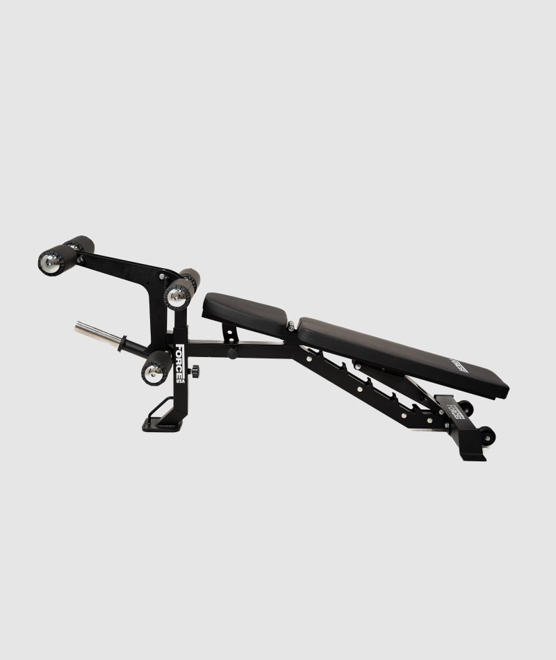 Force USA MYBENCH 3-IN-1 FID Bench + Leg Developer + Preacher Curl