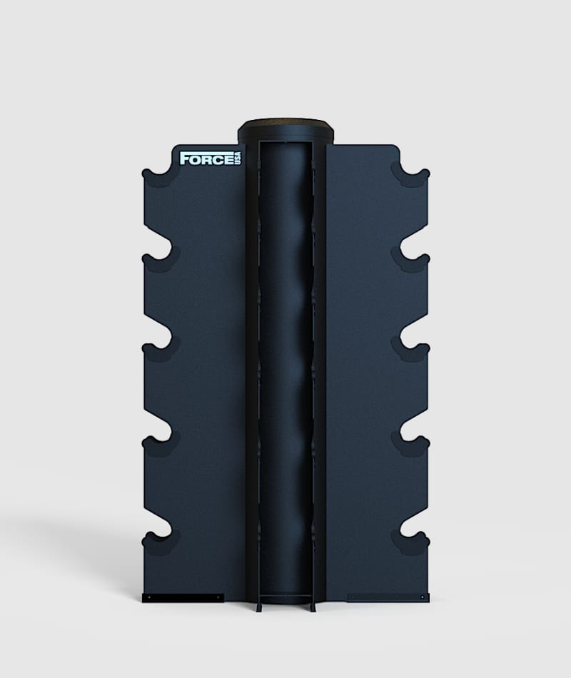 Force USA 5–30kg Dumbbell Set + Vertical Rack