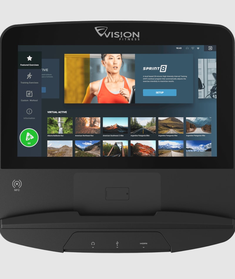 Vision Fitness Summit Commercial StairClimber + ENT16 Console