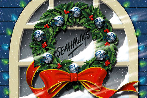 Merry Christmas 2023 Heart Pattern Seattle Seahawks New Trends 3D