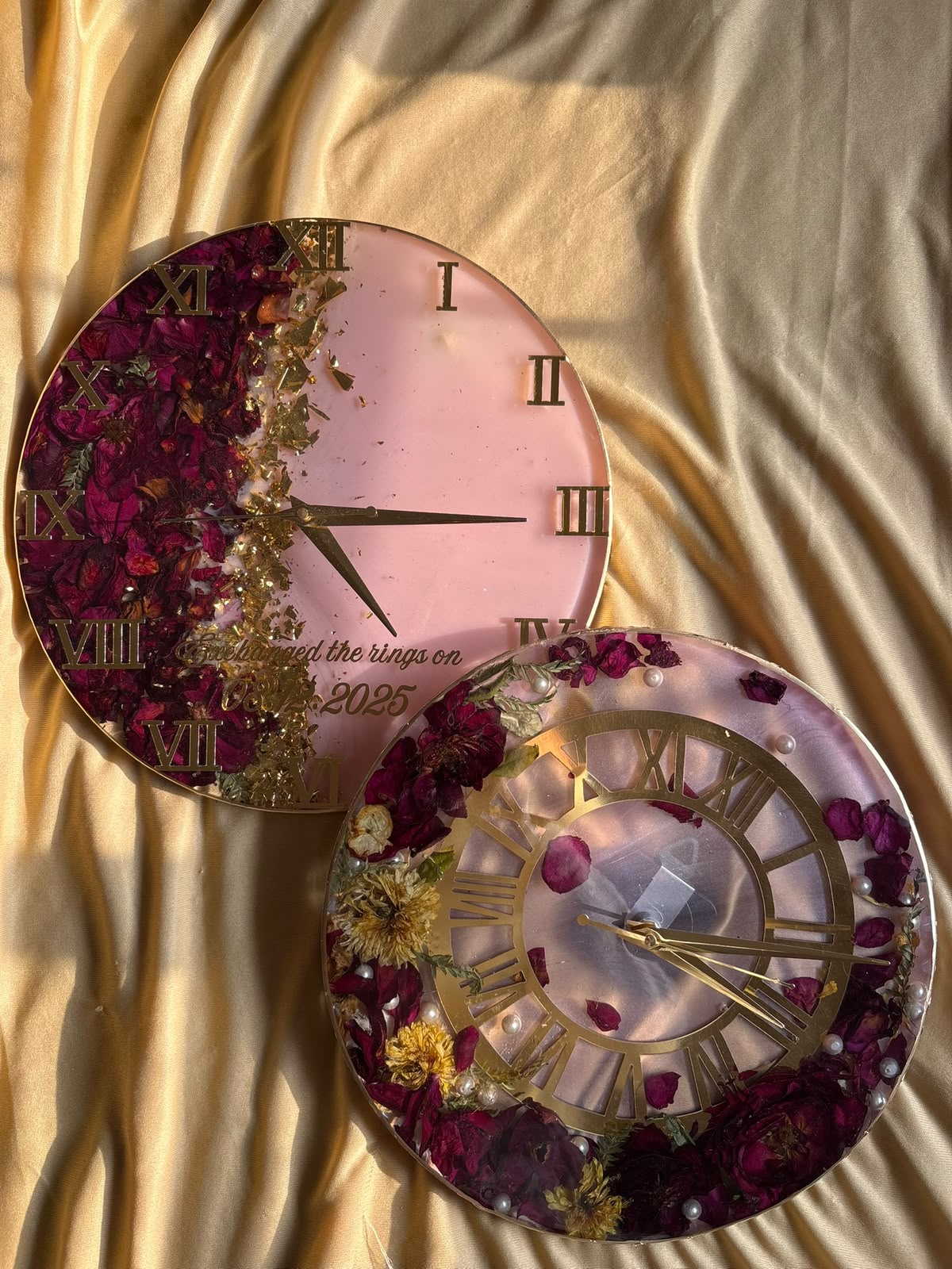 Eternal Time Floral Wall Clock