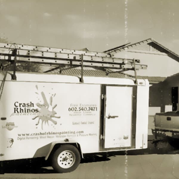 This is our original trailer from back when Crash of Rhinos was first started with just a single painting crew.