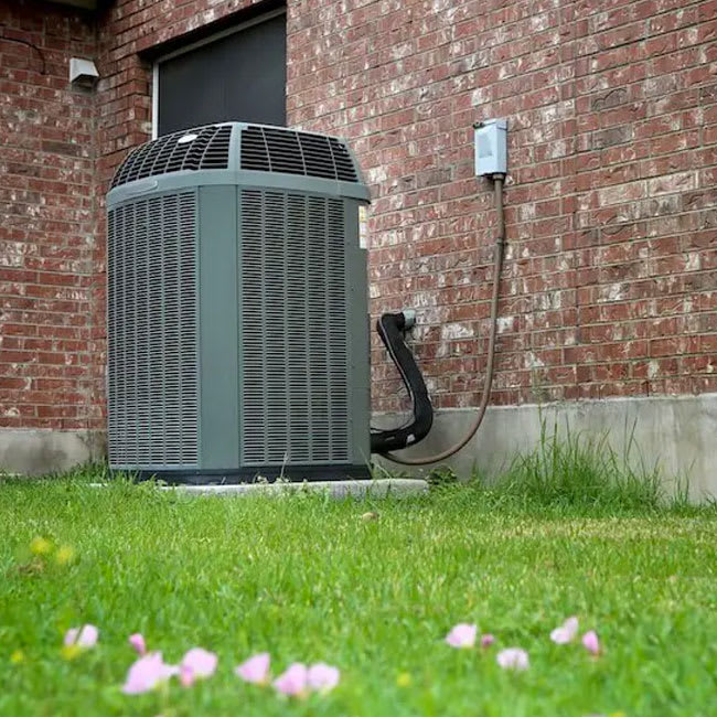 An air conditioner has been serviced by King Heating, Cooling & Plumbing