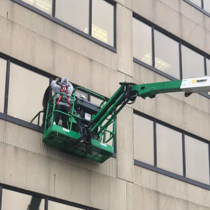 We install commercial glass glazing that protects windows from UV damage and impacts.
