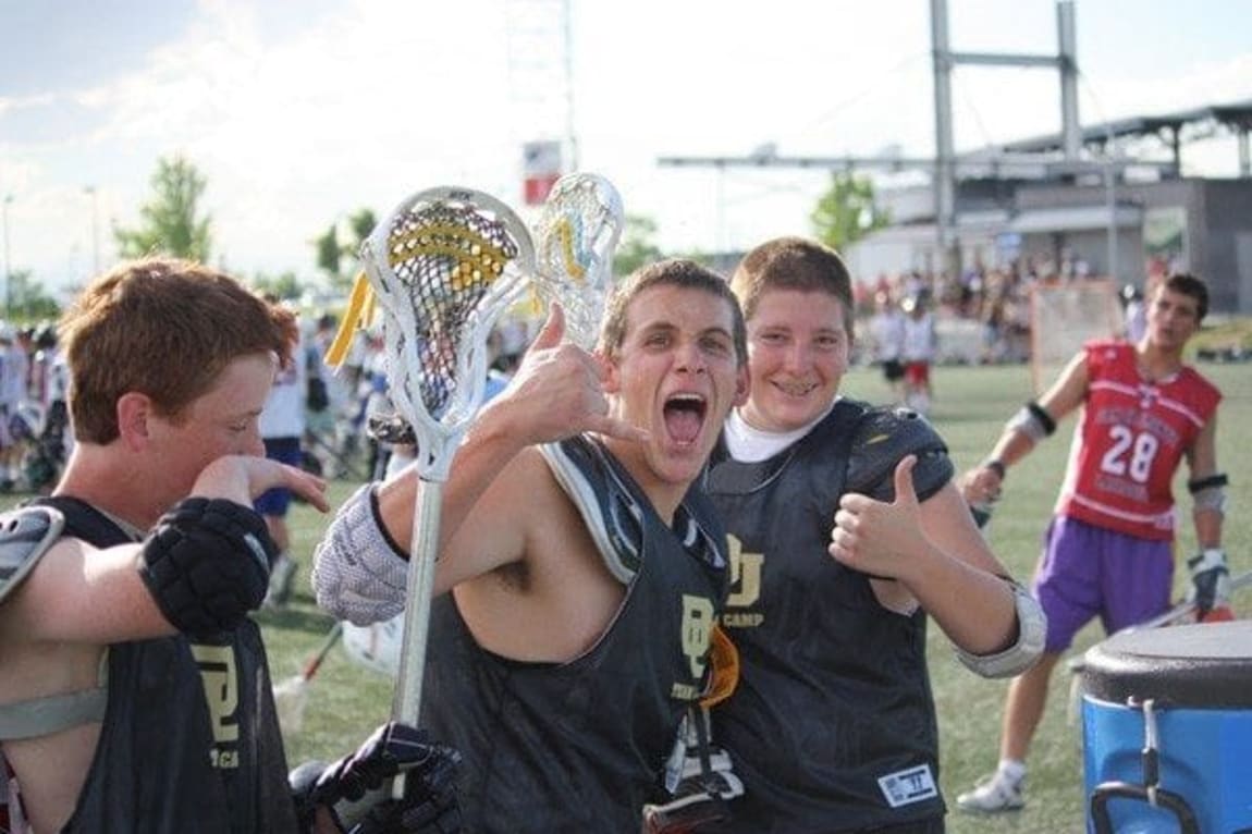 All Lacrosse All The Time - A Throwback picture hanging at the