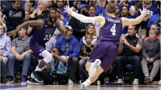 After making the game-winning layup for Stephen F. Austin in the team's massive upset at Duke, Nathan Bain has seen his GoFundMe for his family skyrocket.
