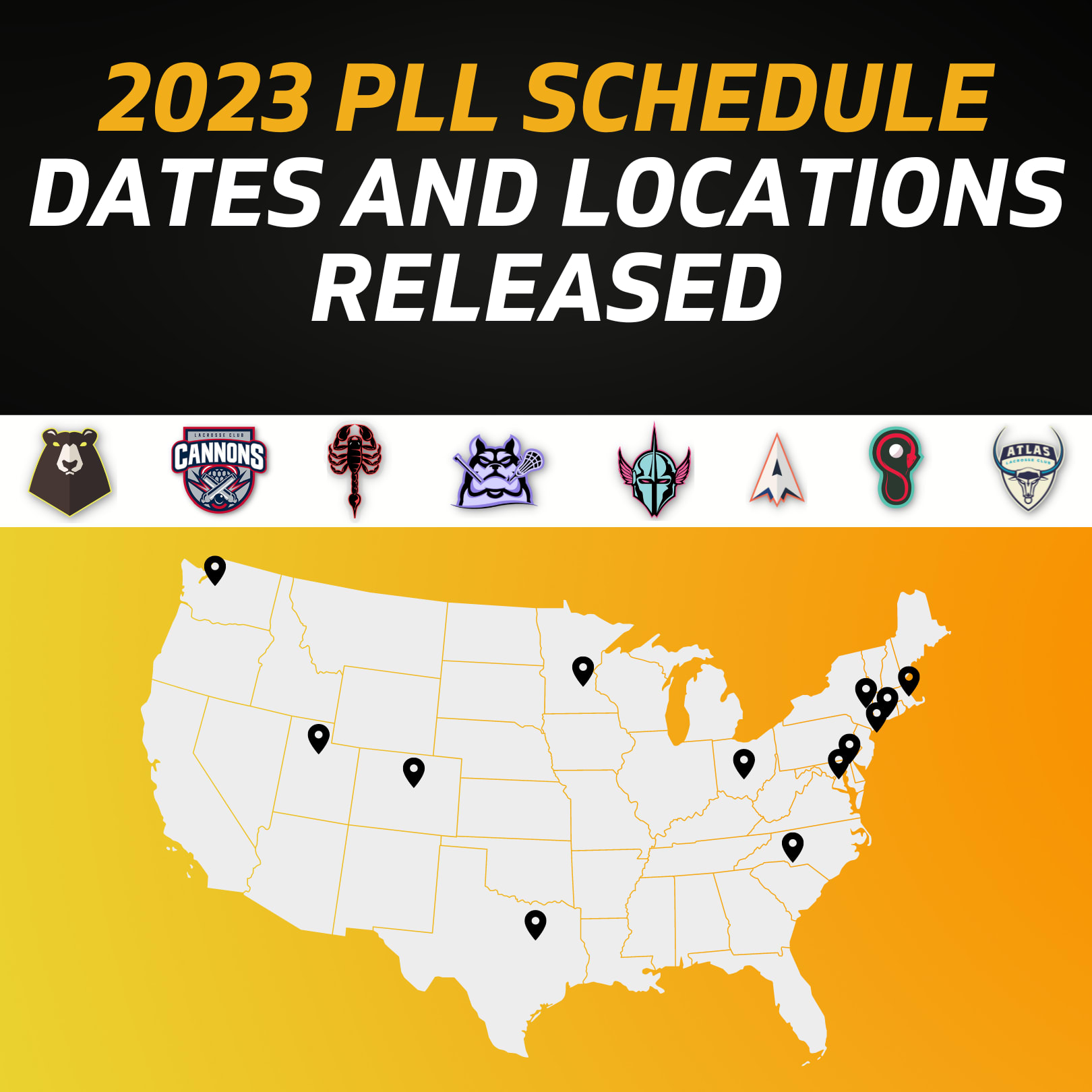 2023 PLL Schedule Dates and Locations Released Lacrosse All Stars