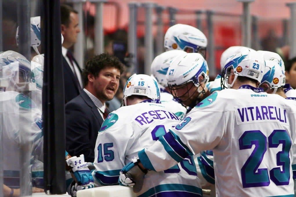 New England Black Wolves vs Rochester Knighthawks NLL 2017 Photo Jeff Melnik LaxAllStars.com