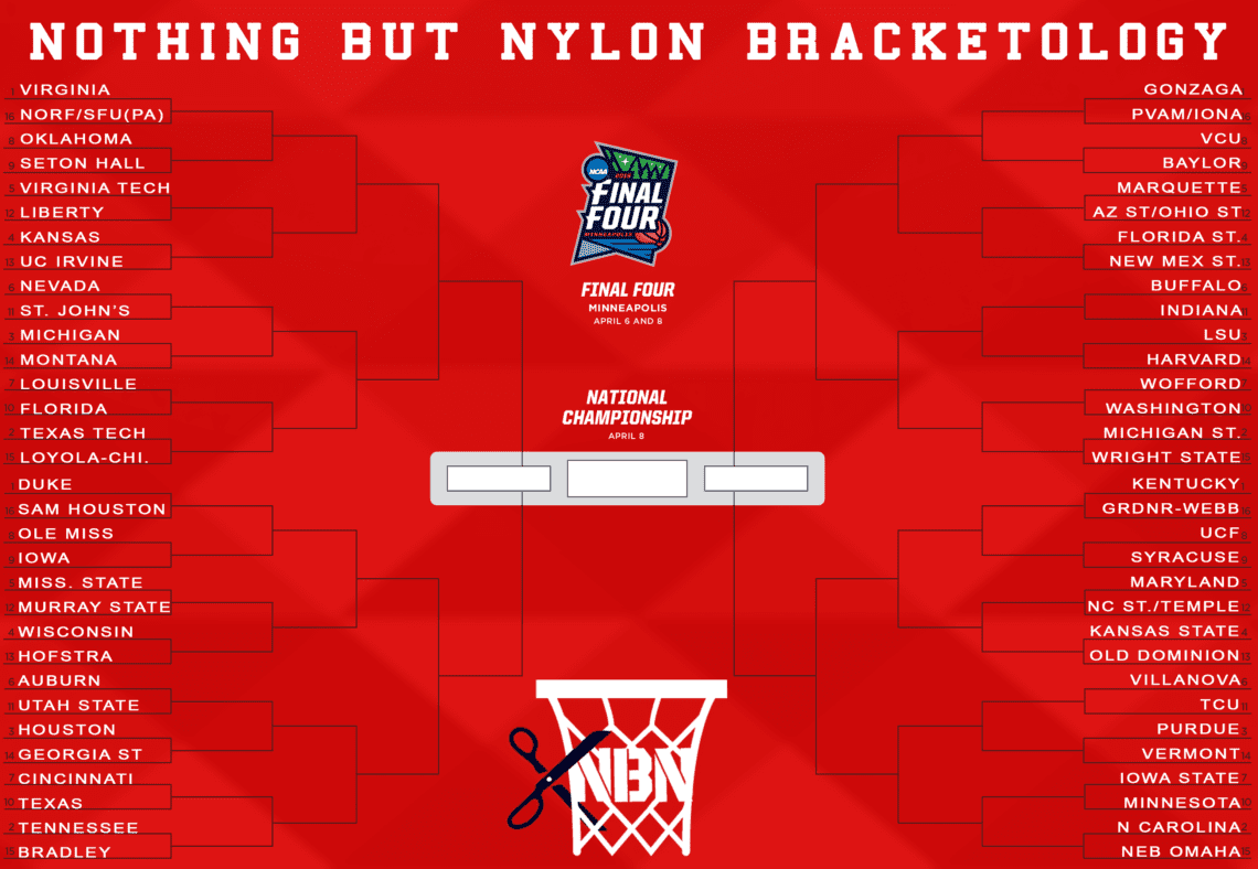 2019 nothing but nylon bracketology march madness