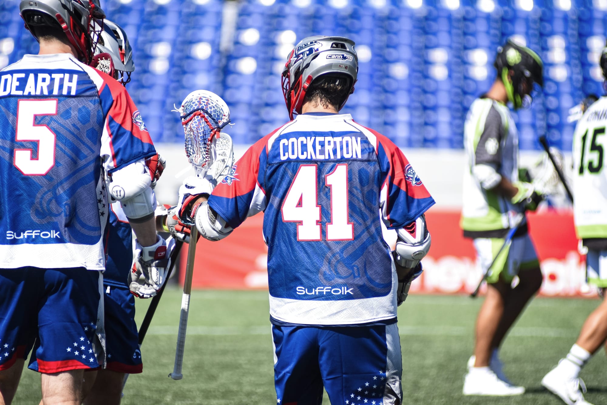 Boston Cannons attackman Mark Cockerton provides the finishing touch