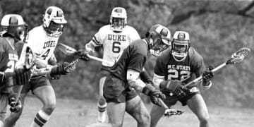 NC state-lacrosse-vs.-duke old school D1 vintage ncaa NC state-lacrosse-vs.-duke old school D1 vintage