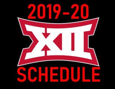 The Big 12 released its women's basketball conference schedule for the 2019-20 season.