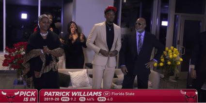 The Chicago Bulls selected Patrick Williams with their No. 4 pick, taking the sixth man from Florida State much sooner than expected.