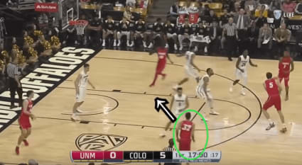 Jordan Sperber breaks down the continuity ball screen, the most run play in college basketball, on his YouTube channel, hoopvision68.