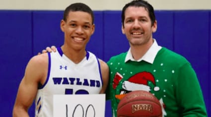 JJ Culver scored 100 points for Wayland Baptist as his team defeated SW Adventist, 124-60, in the second-ever time an NAIA player has hit the mark.