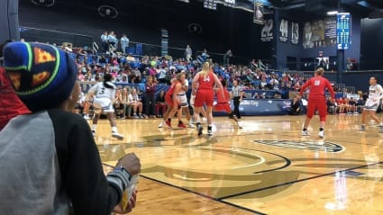 Midweek Day Games are for Kids, Schedule Them Akron Women's Basketball 2019 Duquesne kids game