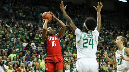 The USA Women's National Team fell to the Oregon Ducks, 93-86, on Saturday in an exhibition to help the team prepare for the 2020 Olympics in Tokyo.