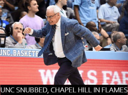 UNC basketball fans rioted in Chapel Hill over the weekend to protest North Carolina's exclusion from Reddit March Madness.