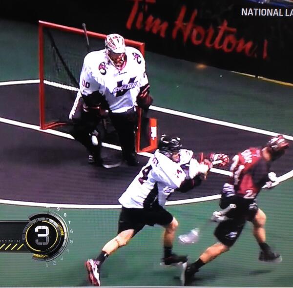 John Grant Jr. NLL Behind the Back One Handed Bounce Goal