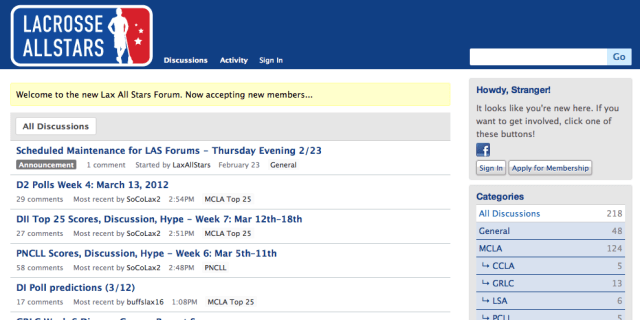 LaxAllStars.com Forums LaxAllStars.com Forums