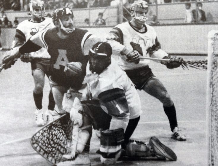 1965 Coquitlam Adanacs vs New Westminster Salmonbellies in Vancouver, Canada