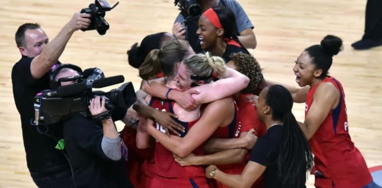 The Washington Mystics won their first-ever WNBA championship last week, and Michelle Smith takes us inside the locker room of the all-time great squad.