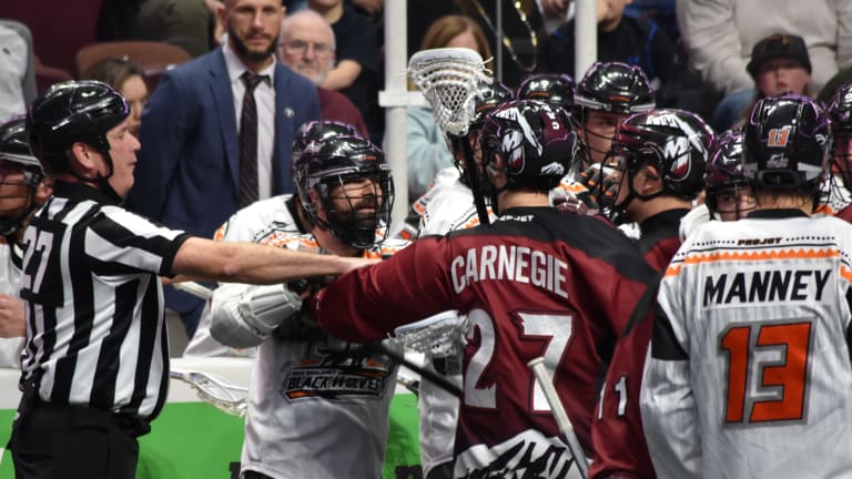 New England Black Wolves Colorado Mammoth NLL 2018 Ryan Conwell (1 of 1)