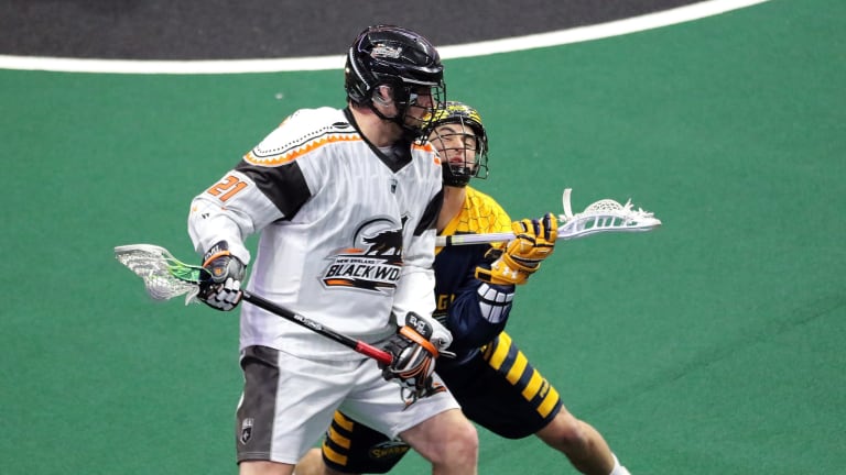 New England Black Wolves NEBW vs GA Swarm Photo Jeff Melnik NLL 2018