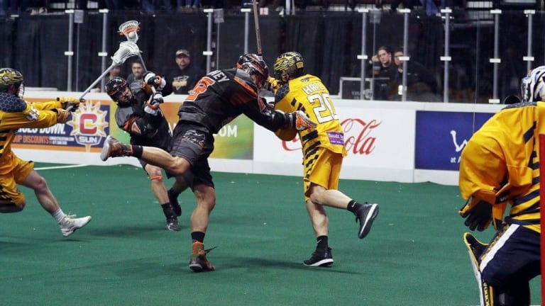 New England Black Wolves vs Georgia Swarm NLL 2017 Photo Jeff Melnik
