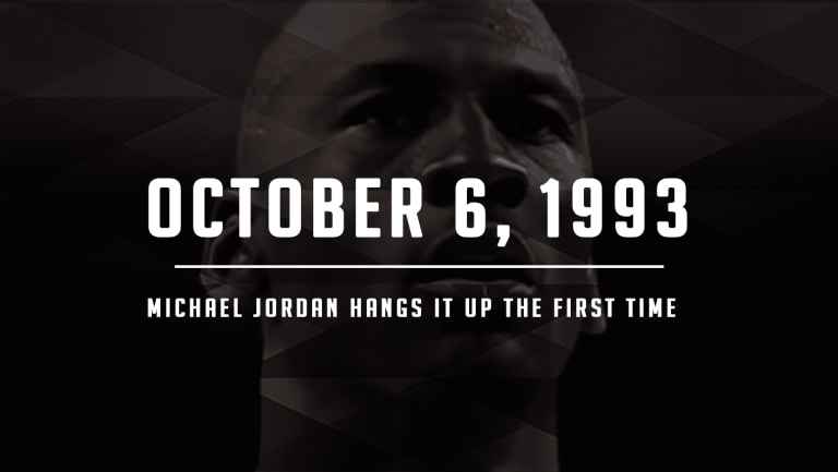 Michael Jordan Hangs Them Up, Take One