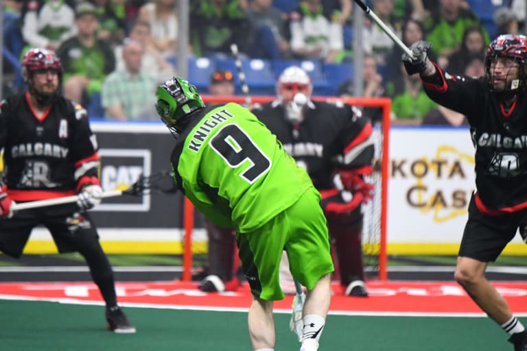 Saskatchewan Rush Calgary Roughnecks NLL Playoffs 2018 Curtis Knight