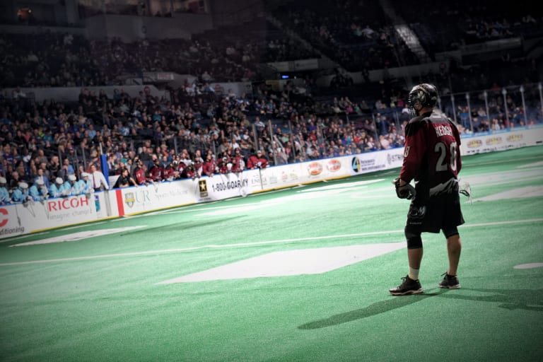 Photo By: Micheline V/ Rochester Knighthawks NLL Stpehen Keogh COlorado Mammoth 2018 Random Thoughts East
