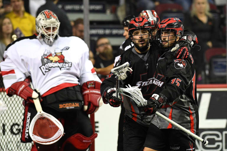 Logan Schuss Vancouver Stealth Calgary Roughnecks NLL 2018