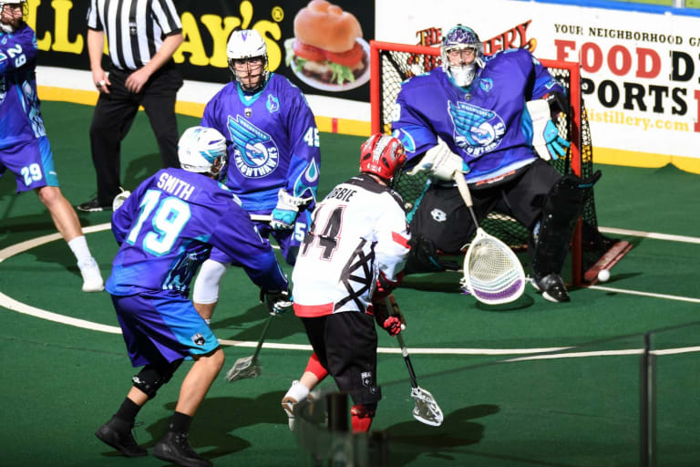 Rochester Knighthawks 2017-18 Home Opener NLL Calgary Roughnecks