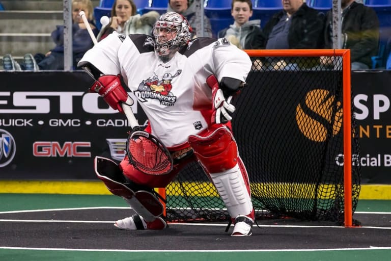 Frankie Scigliano NLL Calgary Roughnecks 2017 Photo: Garrett James / Vancouver Stealth