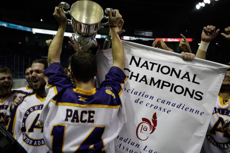 Coquitlam Adanacs vs Orangeville Northmen Minto Cup 2016 Photo: Dan Brodie