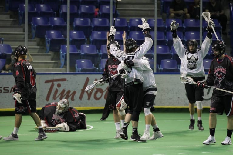 Orangeville Northmen vs Delta Islanders Minto Cup 2016 Photo: Canadian Lacrosse Association
