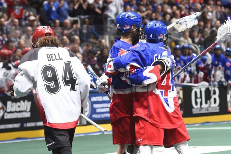 Toronto Rock Calgary Roughnecks NLL Media Poll 2017 Photo: Graig Abel
