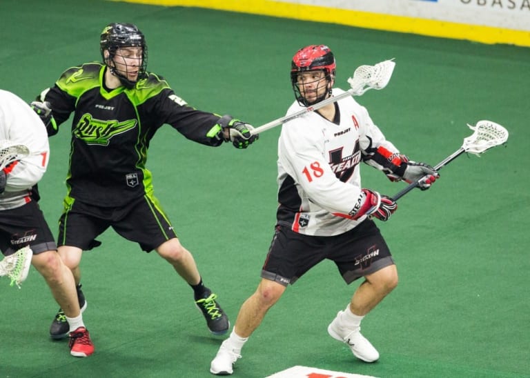 Saskatchewan Rush Vancouver Stealth NLL Media Poll 2017 Photo: Calvin So