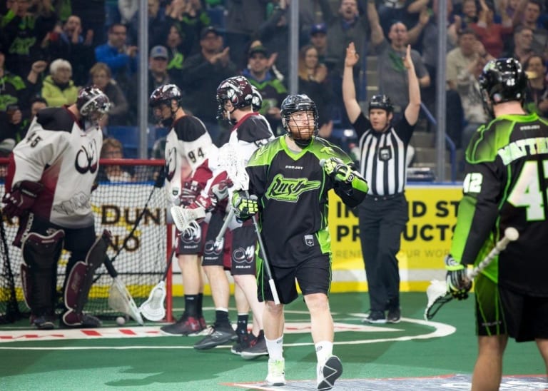 Saskatchewan Rush Colorado Mammoth NLL Media Poll 2017 Photo: Graig Abel