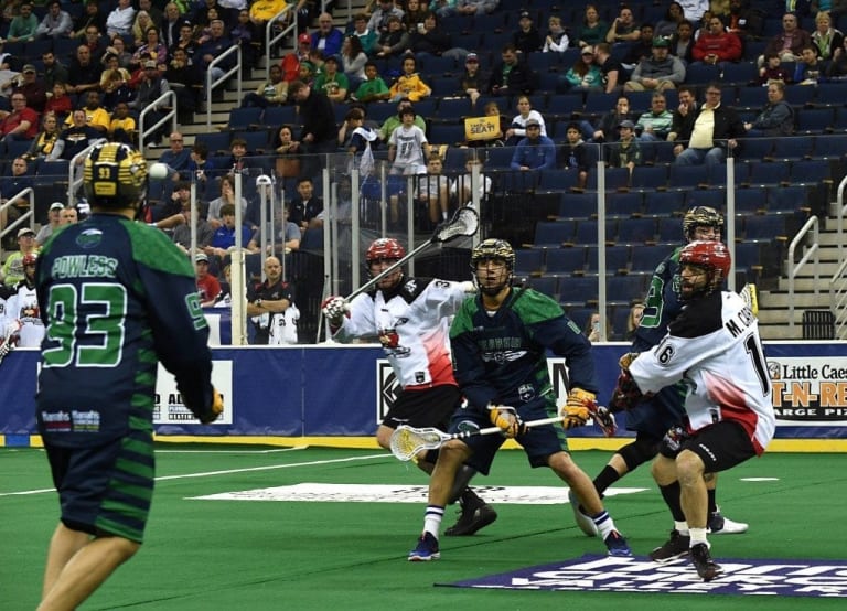 Georgia Swam Calgary Roughnecks St. Patrick's Day 2017 NLL Media Poll Photo: Paul Sasso