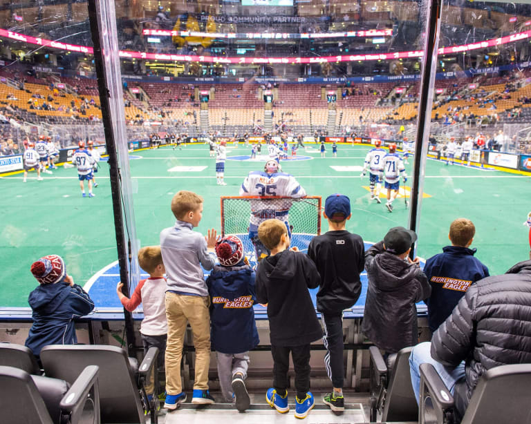 TORONTO, ON - MAR 11, 2018: National Lacrosse League game between the Toronto Rock and the New England Blackwolves, (Photo by Ryan McCullough / NLL)