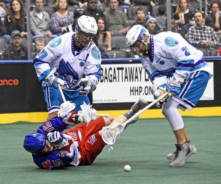 Toronto Rock vs Rochester Knighthawks 2017 nll media poll Photo: Graig Abel / Toronto Rock