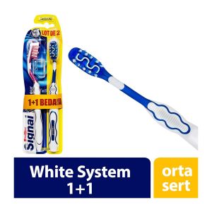 Signal Diş Fırçası White Sistem 1+1'li