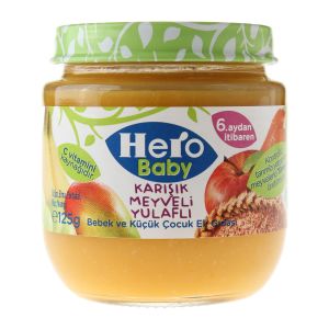 Hero Baby Yulaflı Karışık Meyveli Kvnz maması 125g
