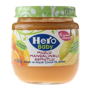 Hero Baby Muzlu Mandalinalı Armutlu Kavanoz 125gr