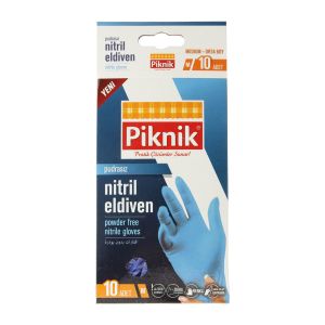 Piknik Nitril Eldiven Pudrasız 10'lu