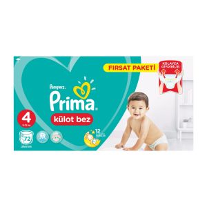 Prima Külot Bez Fırsat Paket 72'li 4 Beden