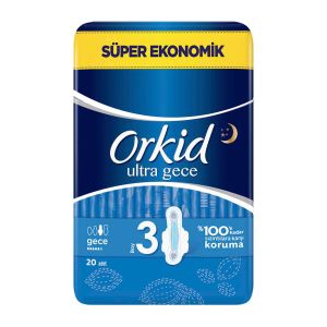 Orkid Sensitive 4'lü Paket Gece 20'li