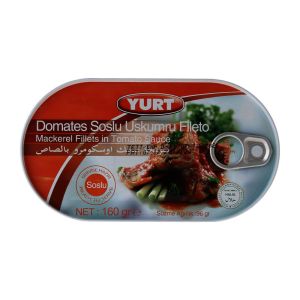 Yurt Uskumru Fileto Domates Soslu 160 gr